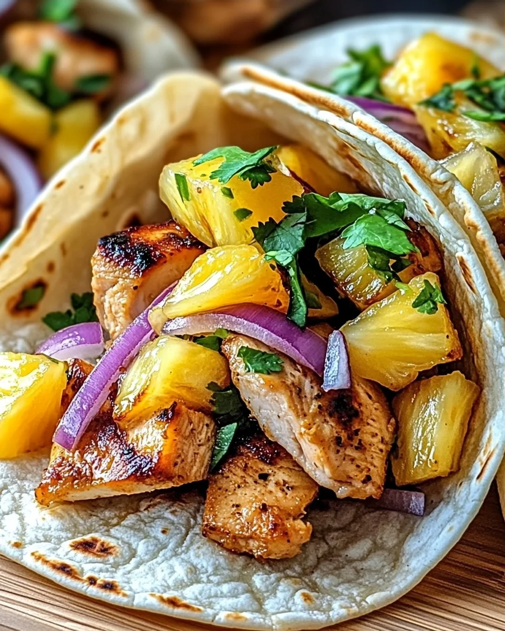 Ananas-Hühnchen-Tacos für den Sommergenuss