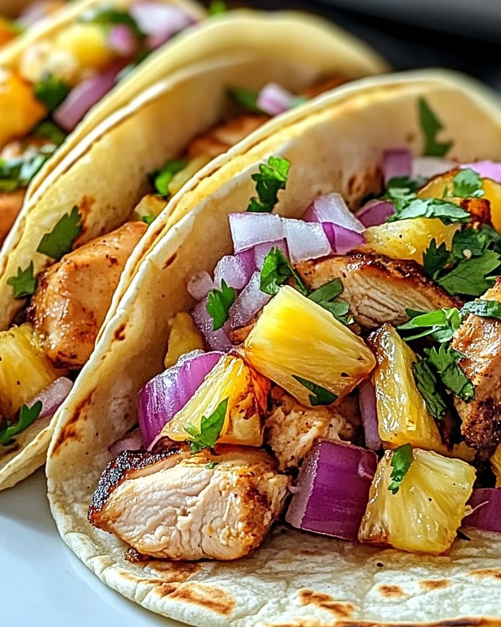 Ananas-Hühnchen-Tacos für den Sommergenuss