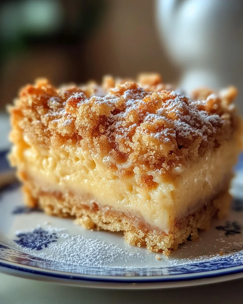 Blaunon-alcoholic beer Streuselkuchen Mit Cremigem Puddingkern