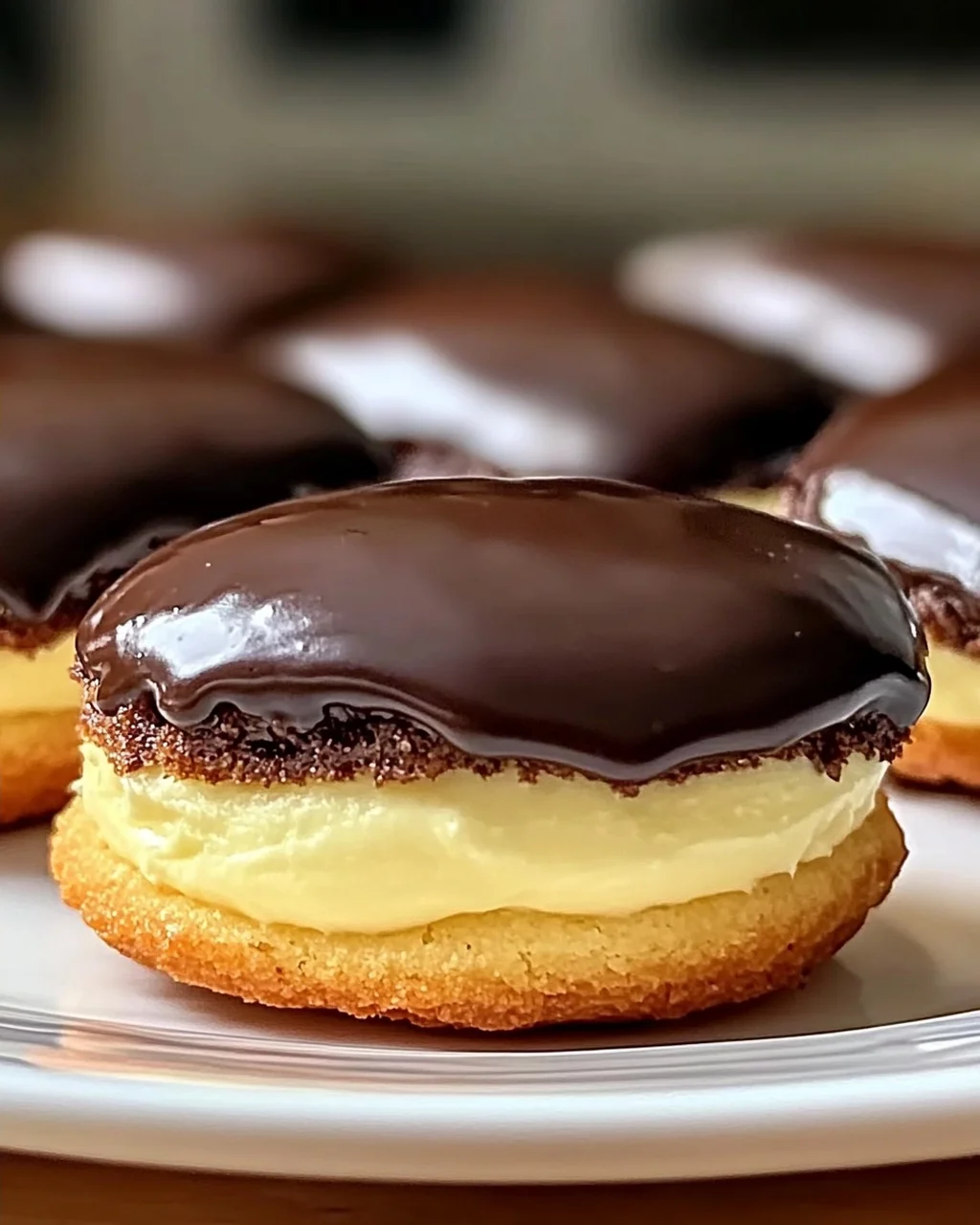 Boston Cream Pie Kekse Bissen für süße Genussmomente