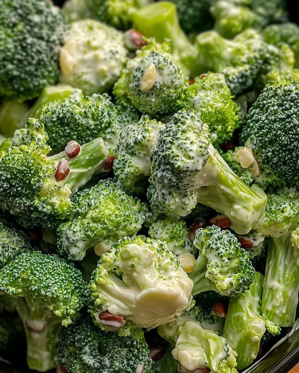 Brokkoli-Salat mit cremiger Sauce