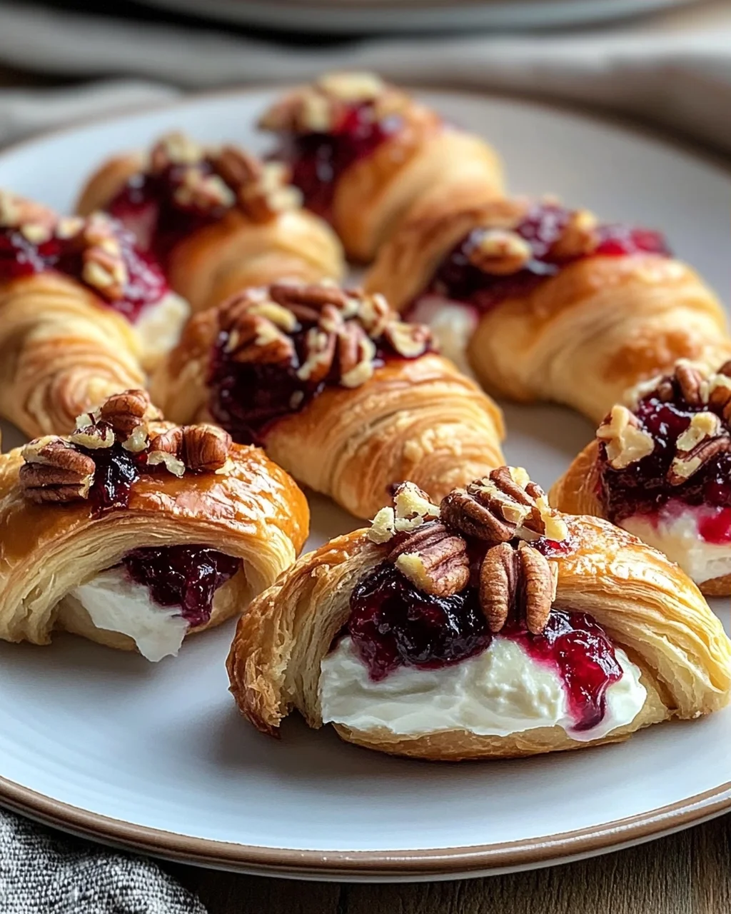 Cranberry Cream Cheese Crescent Bites