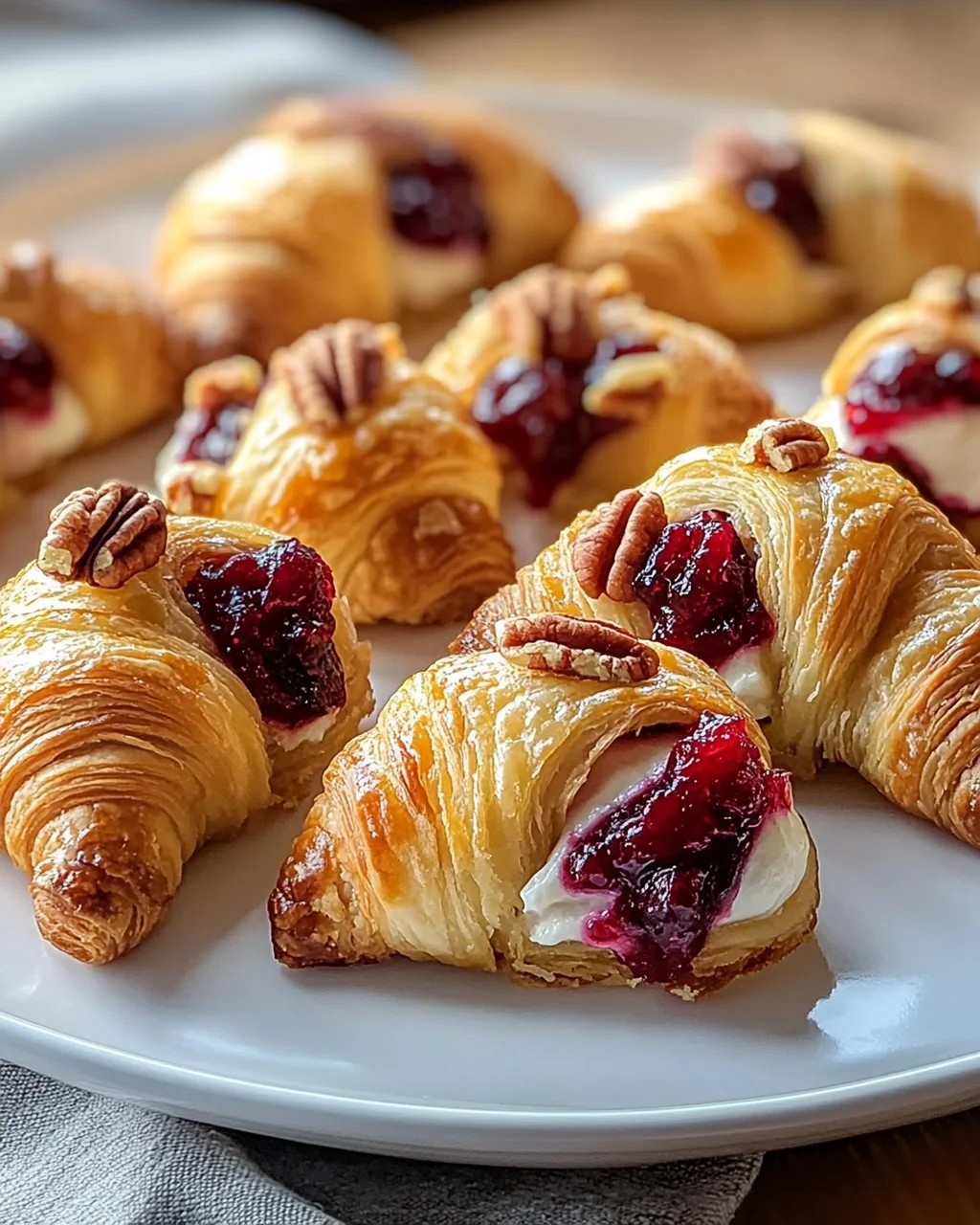 Cranberry Cream Cheese Crescent Bites