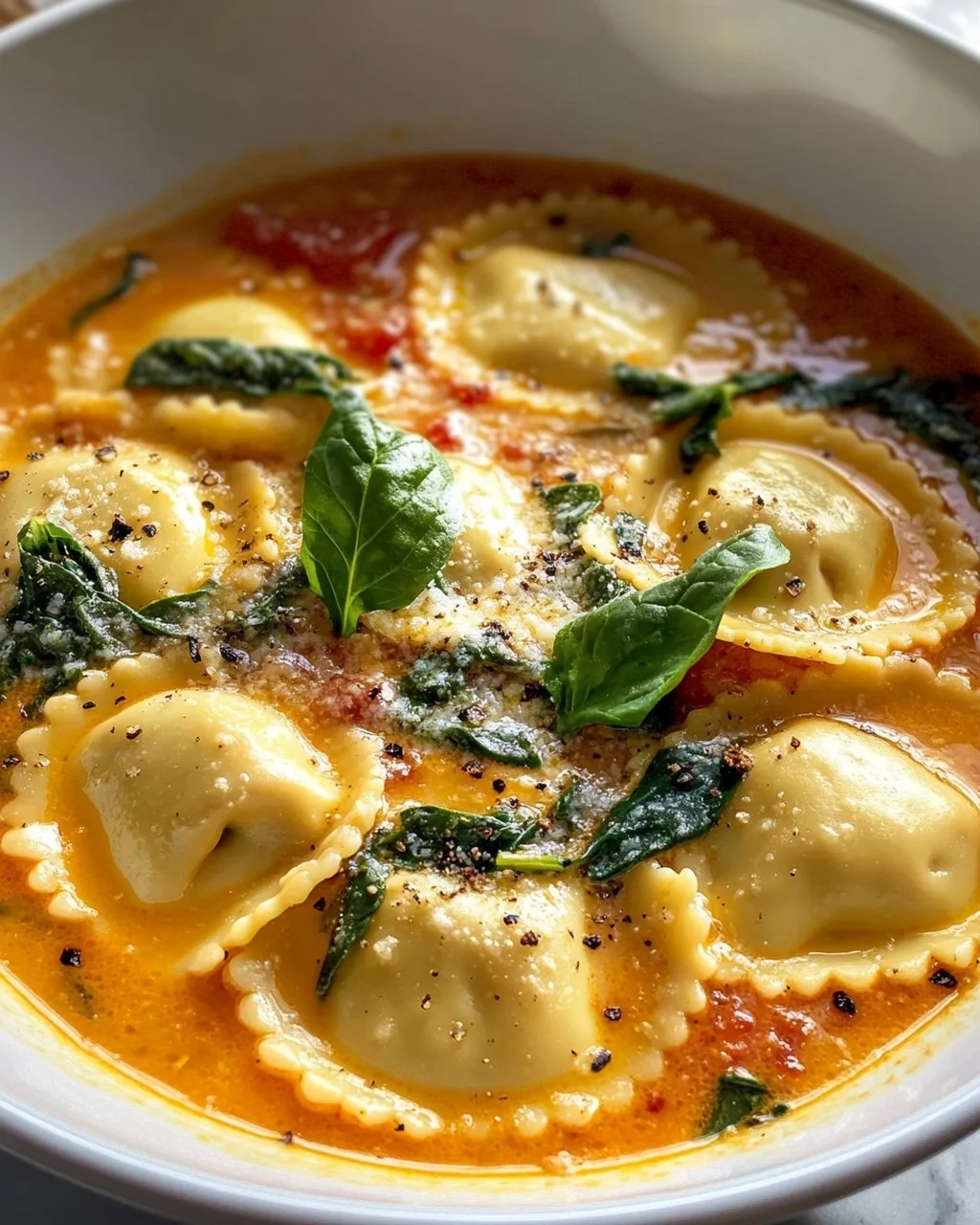 Cremige Toskanische Ravioli Suppe: Löffelweiser Genuss pur!