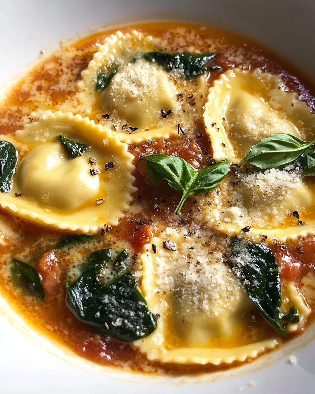 Cremige Toskanische Ravioli Suppe: Löffelweiser Genuss pur!