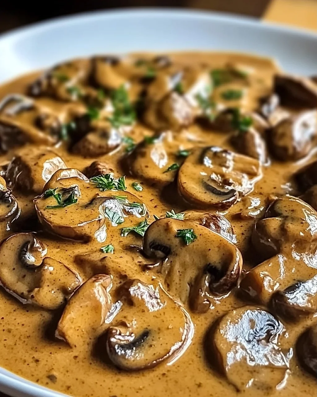 Cremige ungarische Champignon-Paprikasch für Gemütliche Abende