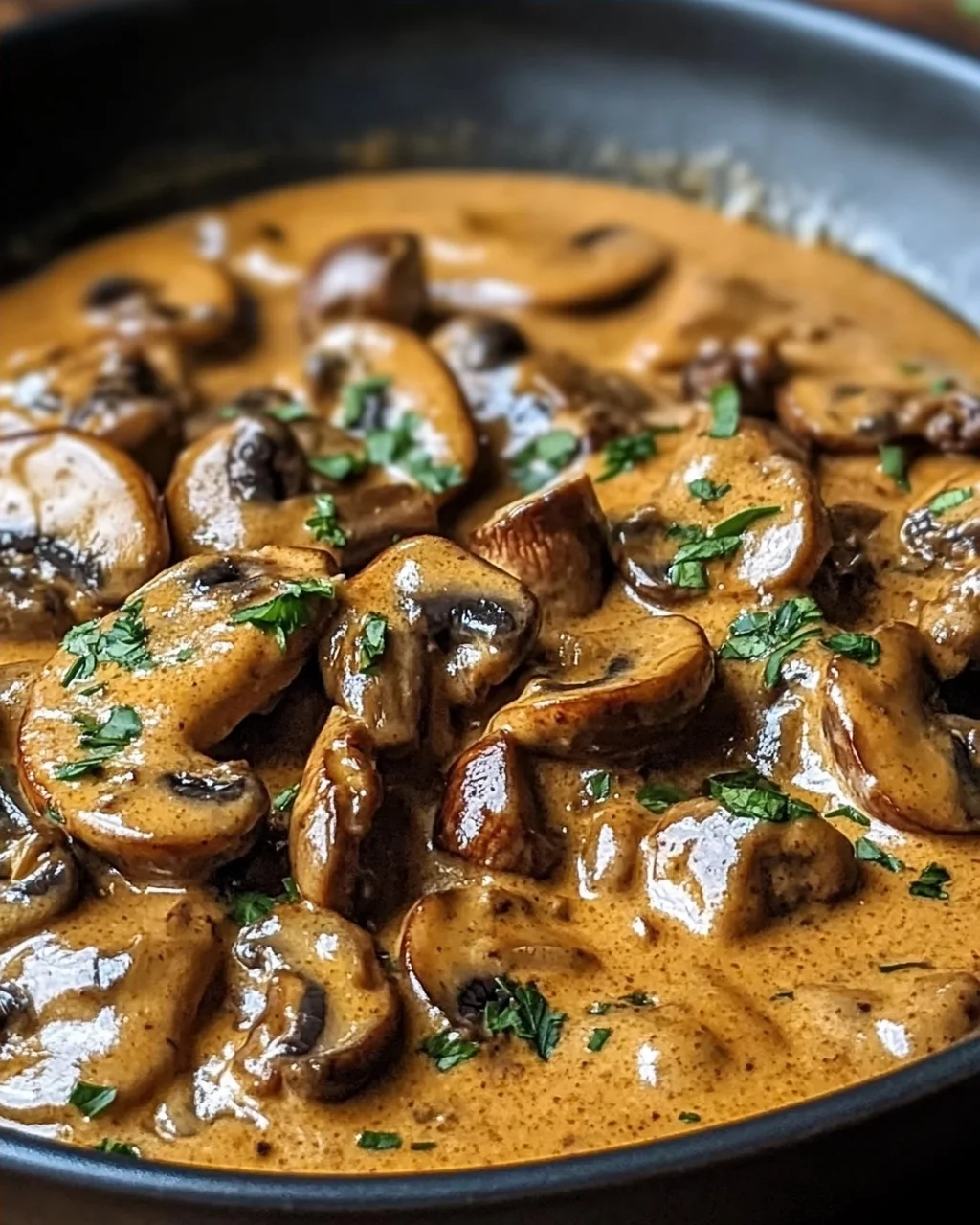 Cremige ungarische Champignon-Paprikasch für Gemütliche Abende