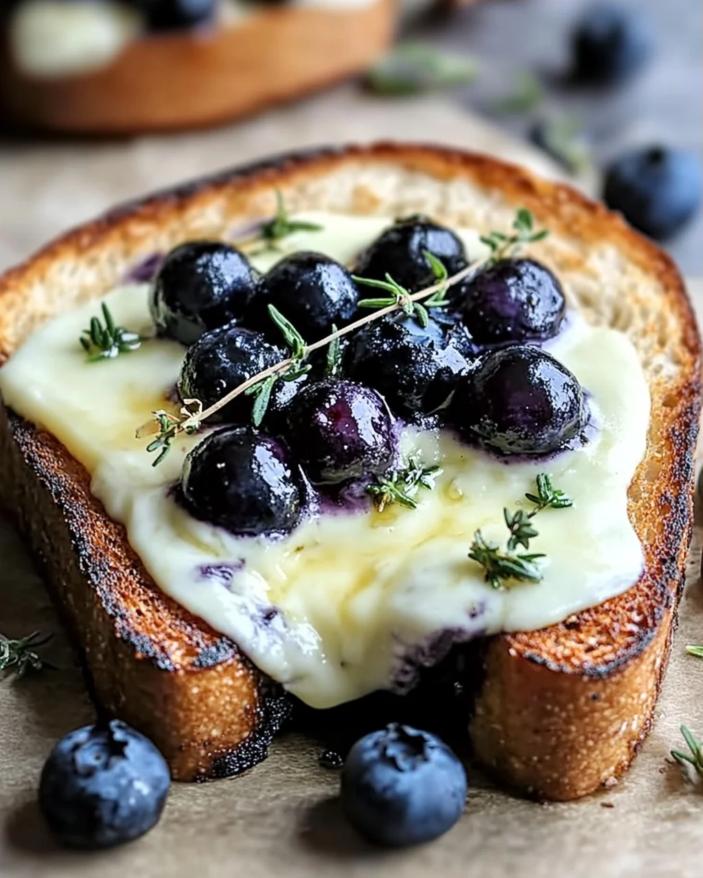 Crispy Blaubeer-Toastkäse für ein Geschmackserlebnis