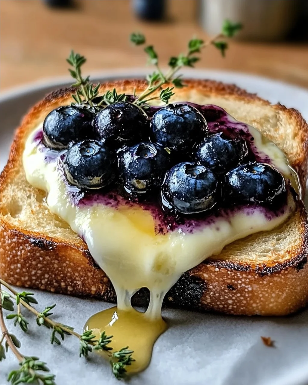 Crispy Blaubeer-Toastkäse für ein Geschmackserlebnis