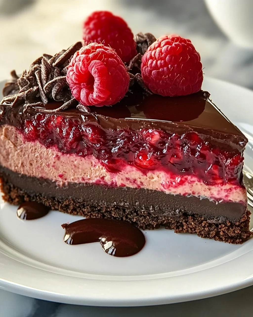 Dunkle Schoko Himbeer Cheesecake Rezept – unwiderstehlich gut!