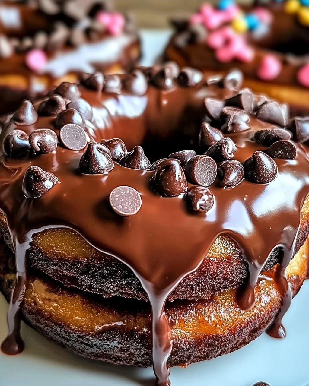 Gesunde Schokoladenprotein-Donuts für jeden Tag