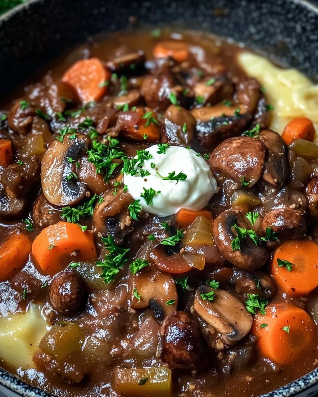 Herzhaftes Veganes Pilz Gulasch Bourguignon – Einfach Lecker