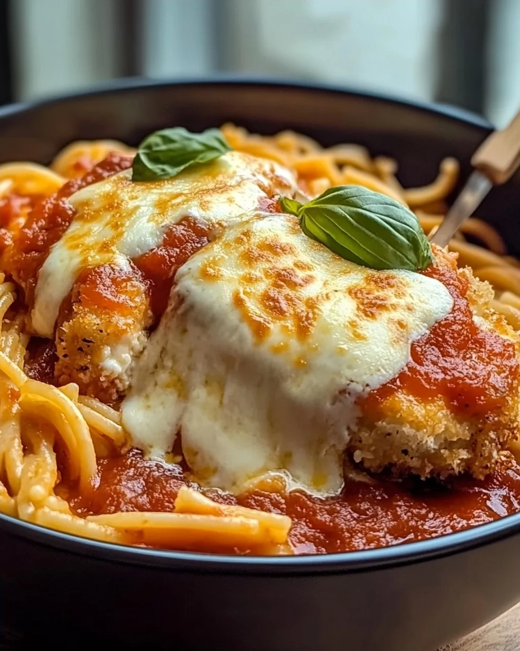 Hüttenkäse Hähnchen Parm Bowl für den schnellen Genuss