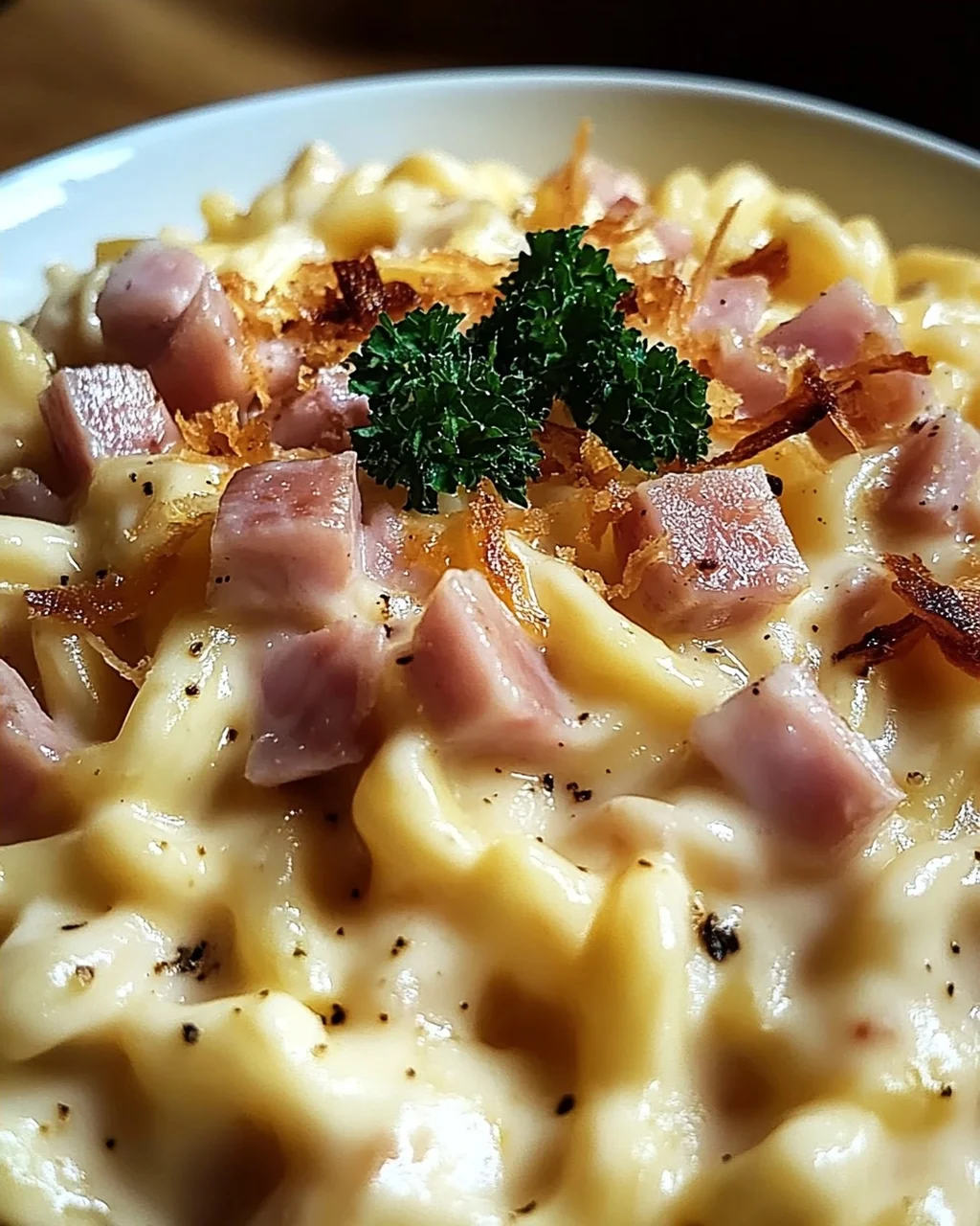 Käse-Schinken-Sahne Spätzle