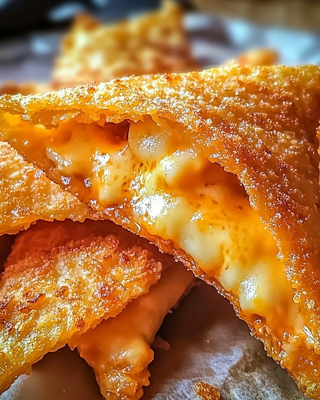 Knirschend frittierte Käse gefüllte Doritos Snacktraum