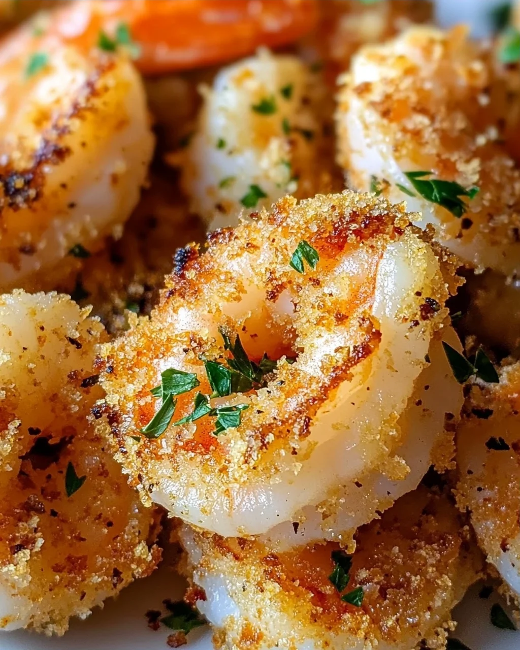 Knoblauch Parmesan Garnelen aus der Heißluftfritteuse