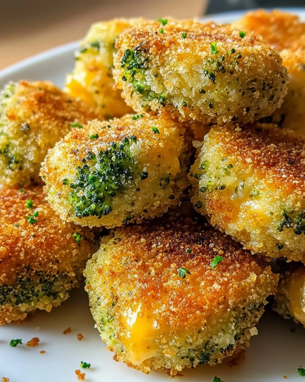 Knusprige Brokkoli Käse Nuggets