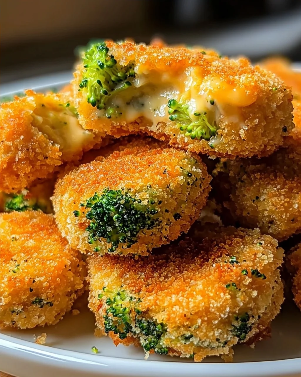 Knusprige Brokkoli Käse Nuggets