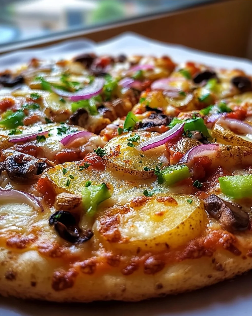 Knusprige Kartoffelpizza vom Blech: Schnell & unglaublich lecker