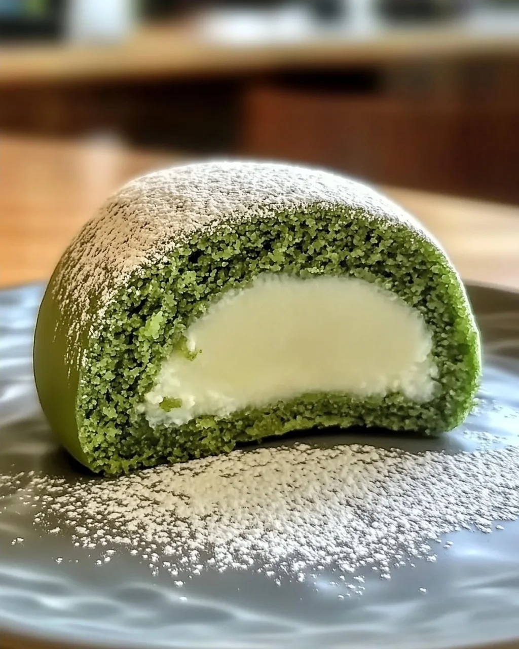 Köstlicher Matcha-Käsekuchen Daifuku Genuss