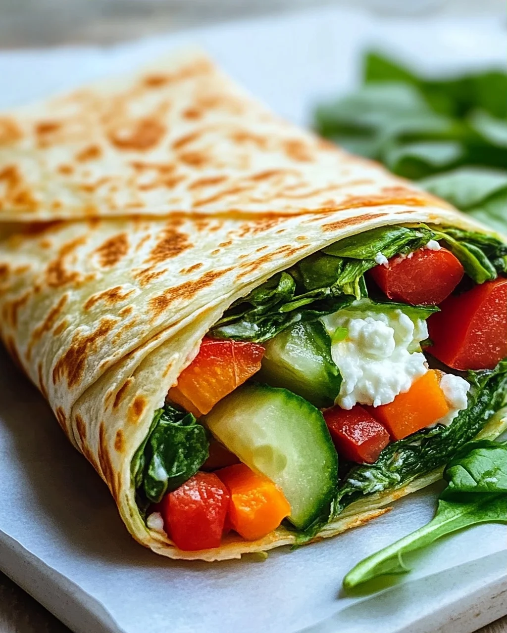 Leckere Hüttenkaese Wraps - Gesund & Einfach Nachzumachen!