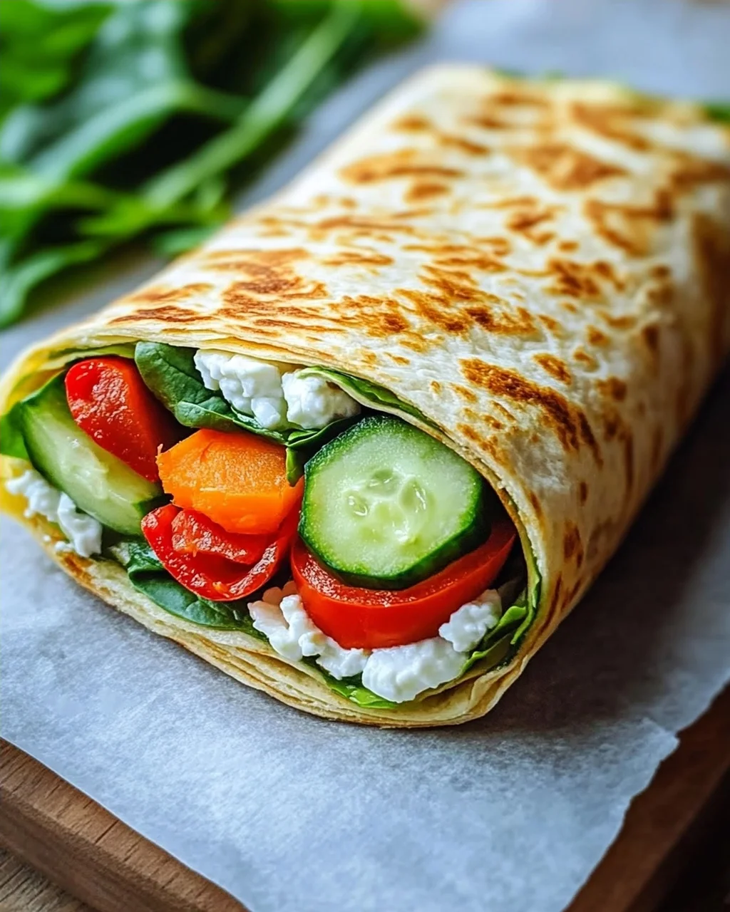 Leckere Hüttenkaese Wraps - Gesund & Einfach Nachzumachen!