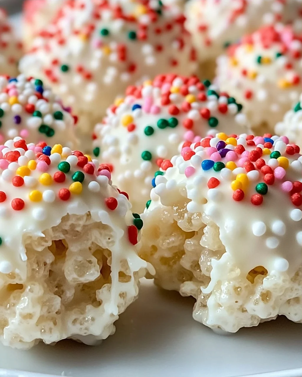 Leckere White Chocolate Rice Krispie Balls selbstgemacht!
