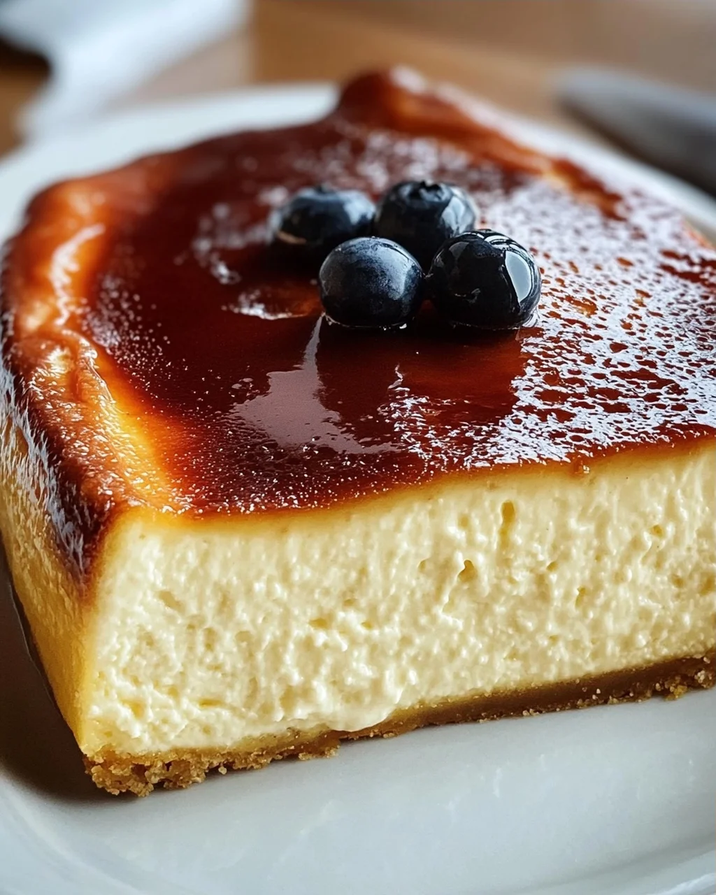 Leckeres Burnt Basque Cheesecake aus der Kastenform