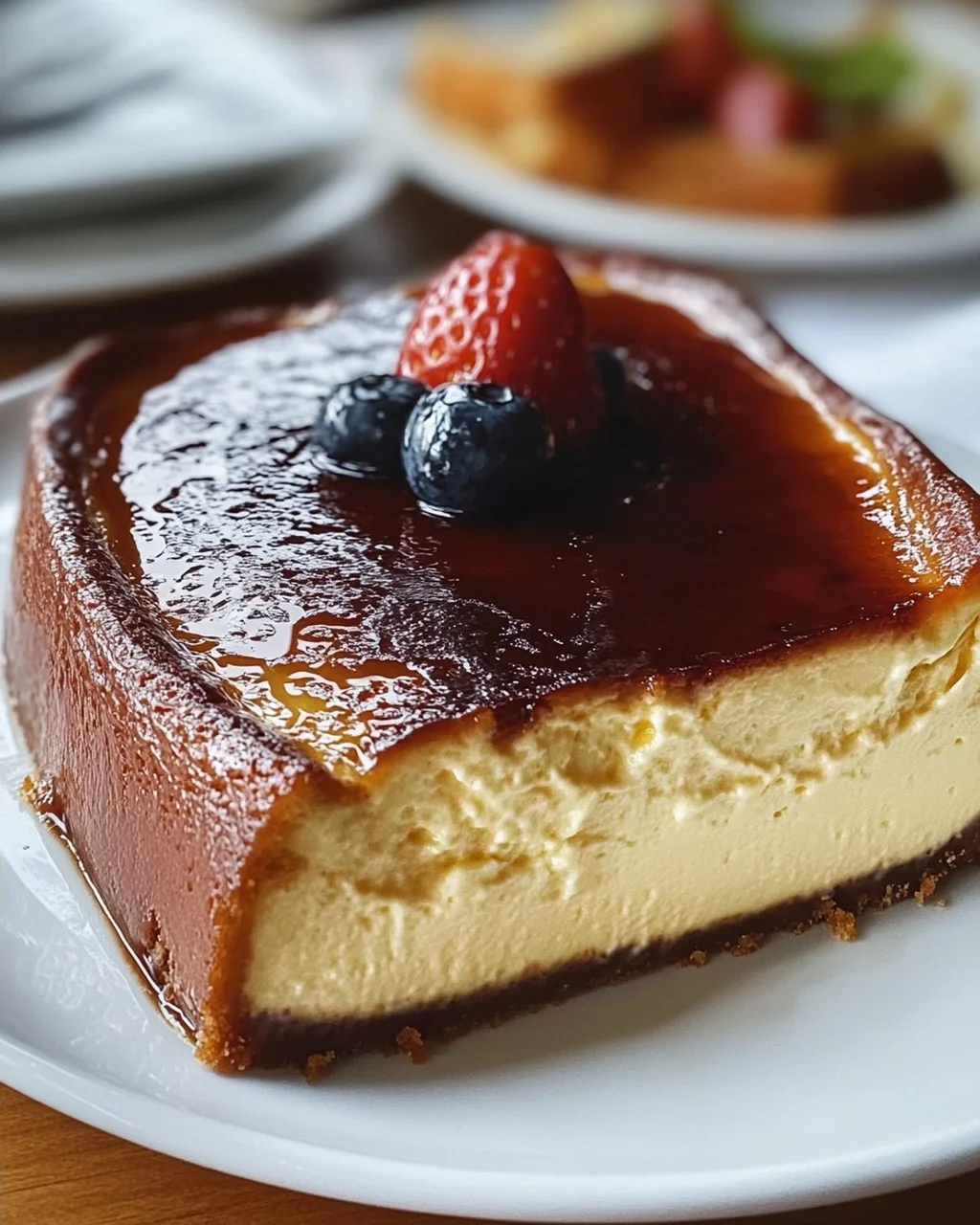 Leckeres Burnt Basque Cheesecake aus der Kastenform