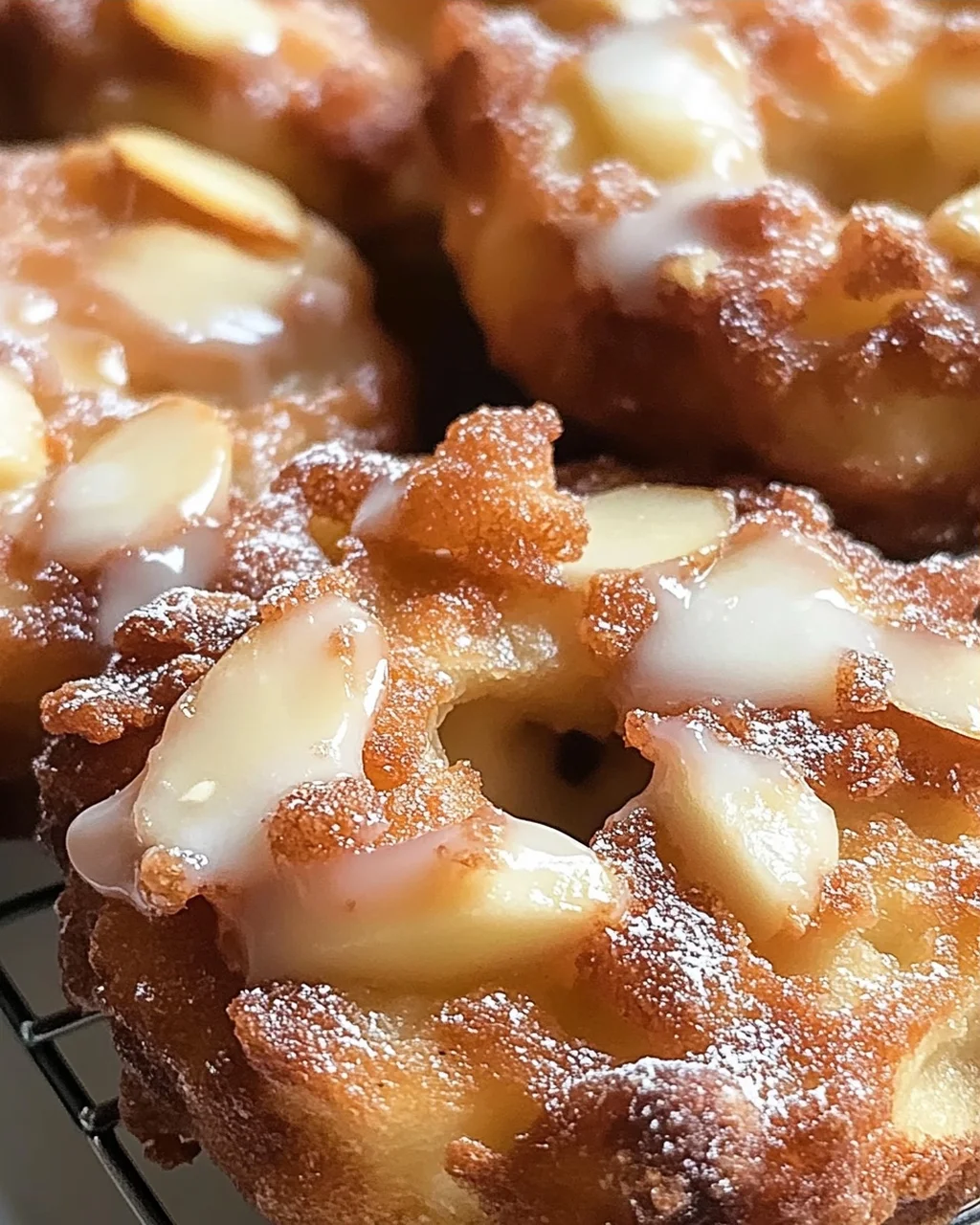 Mandelflocken Apfelkrapfen ohne Zucker