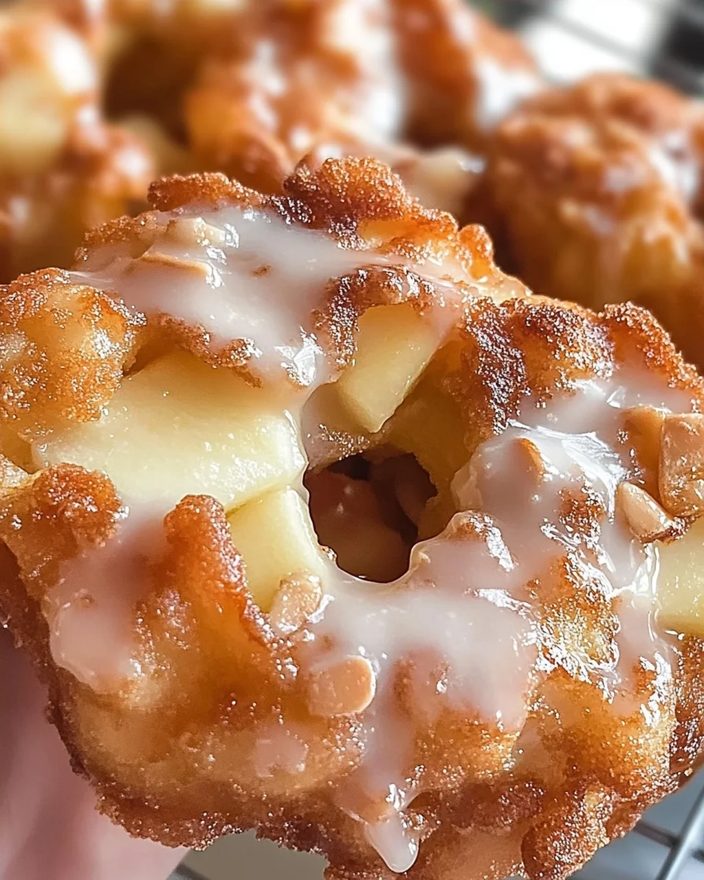Mandelflocken Apfelkrapfen ohne Zucker