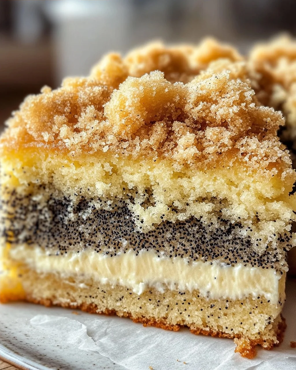 Mohnkuchen mit Streusel