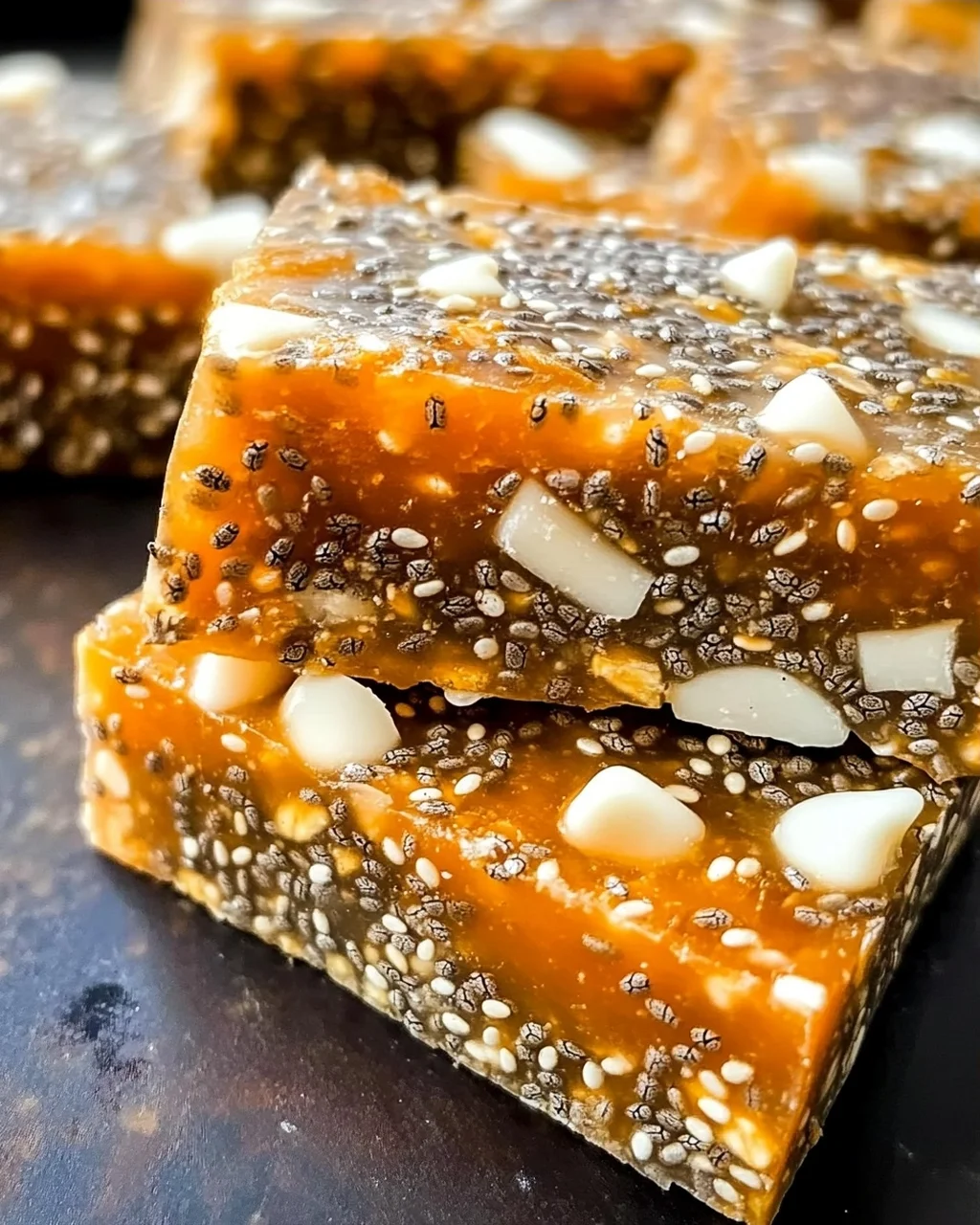 No-Bake Aprikosen Chia Energieriegel für schnelle Snacks