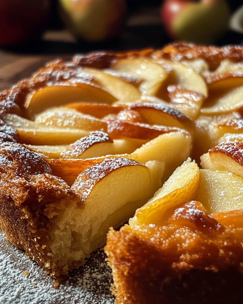 Omas versunkener Apfelkuchen