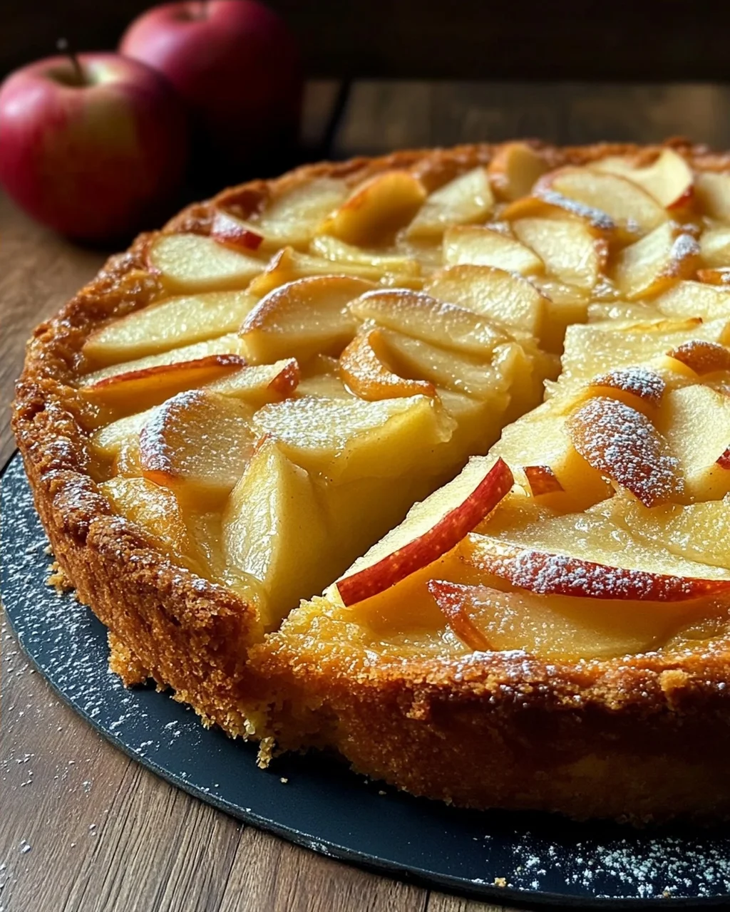 Omas versunkener Apfelkuchen