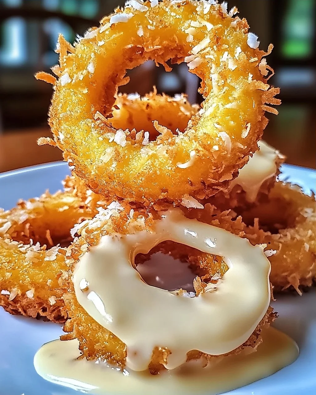 Rum-getränkte frittierte Ananas für jeden Anlass