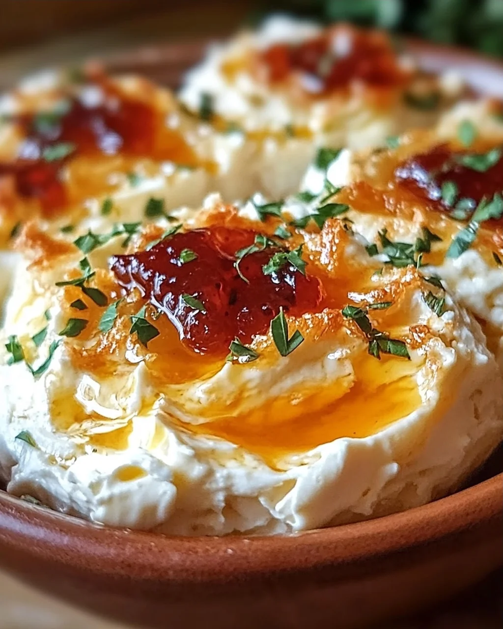 Schnelle Paprika-Marmelade-Creme-Käse-Dip Häppchen Rezept