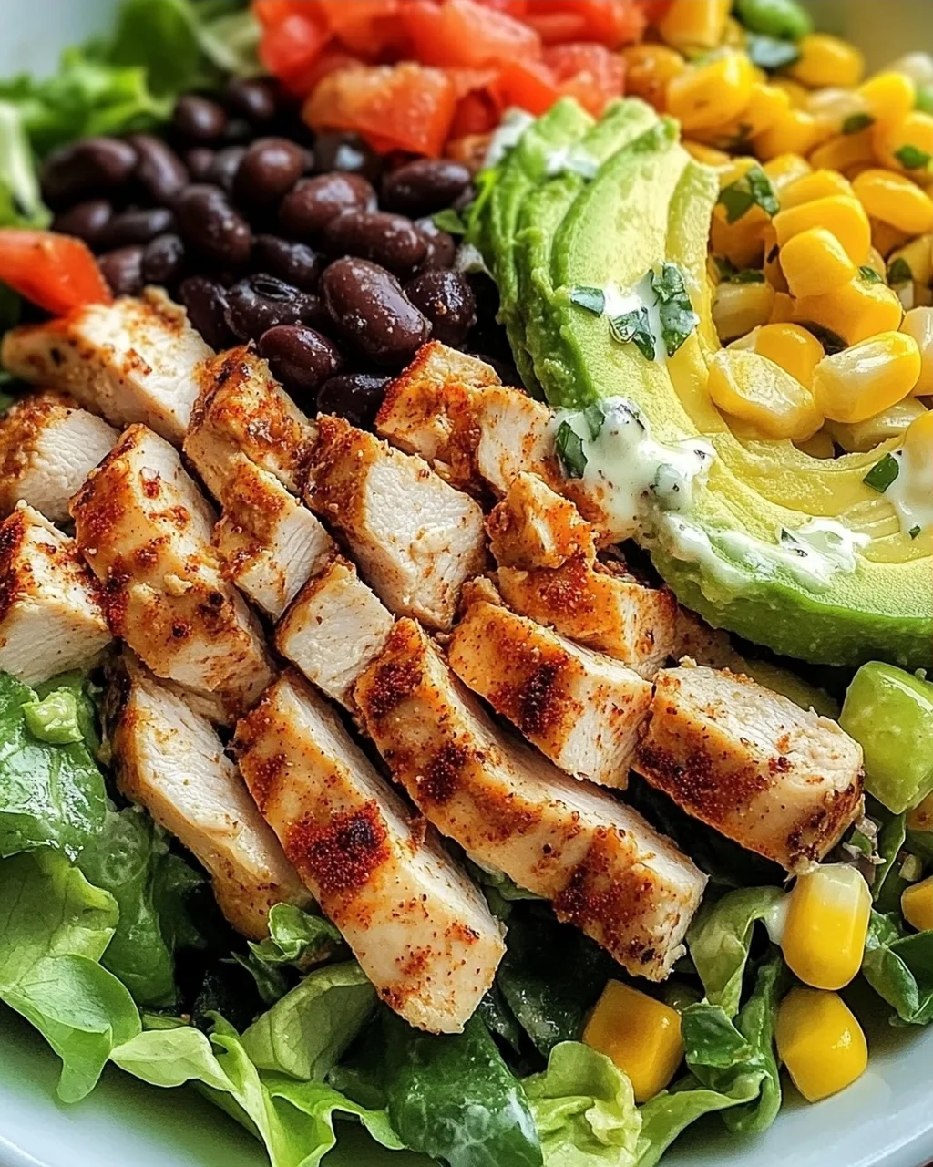 Schneller Southwest-Hähnchensalat