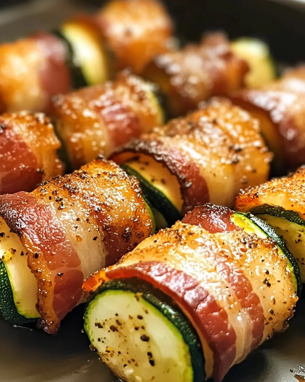 Speck-Umwickelte Zucchini-Bissen für den perfekten Snack
