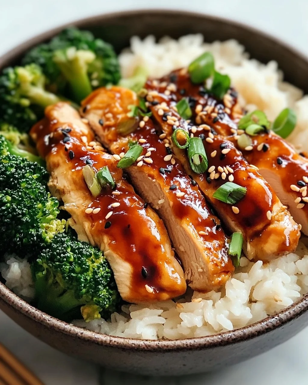 Sticky Chicken Bowls: Saftig, süß-würzig & einfach perfekt.