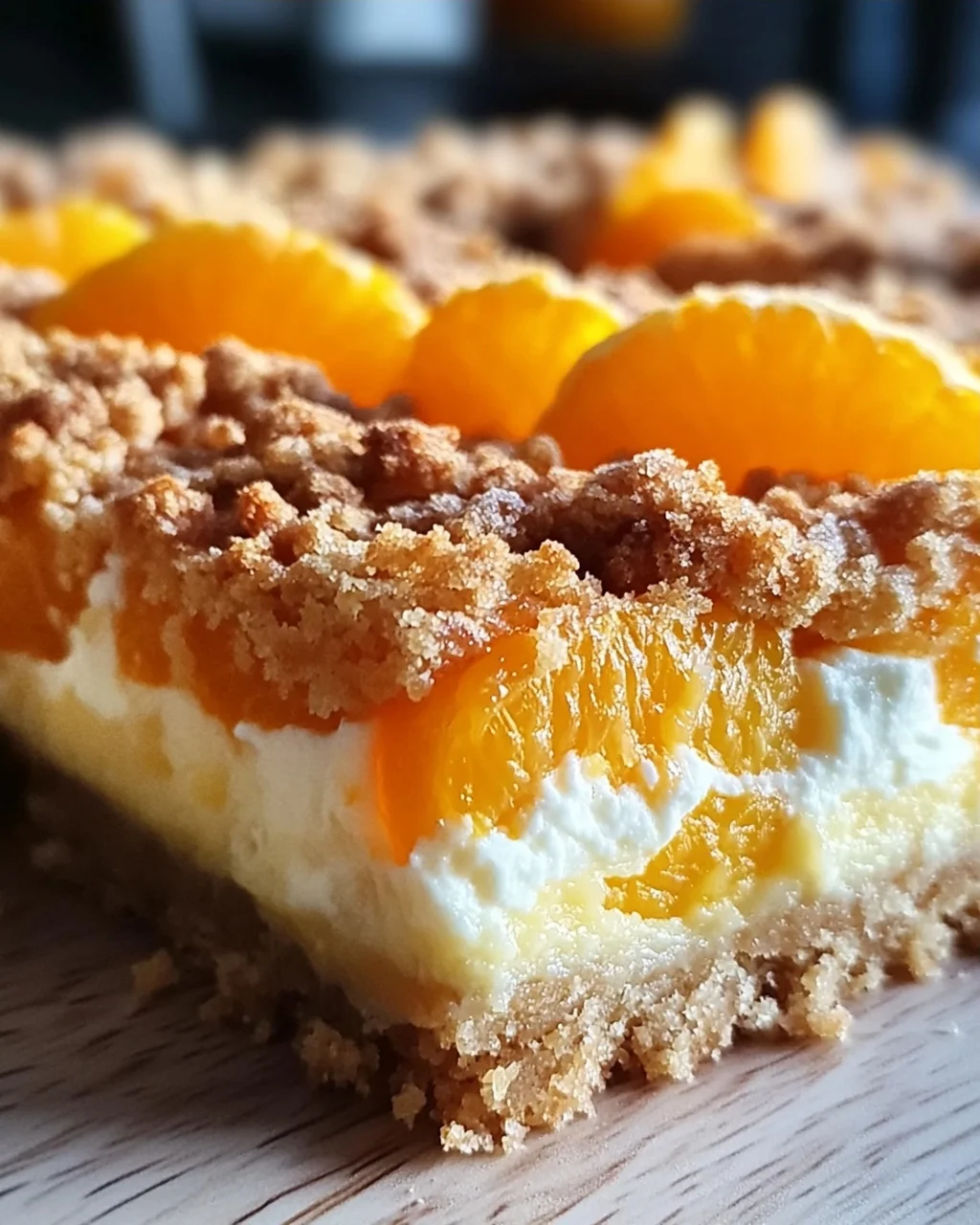 Streuselquarkkuchen mit Mandarinen