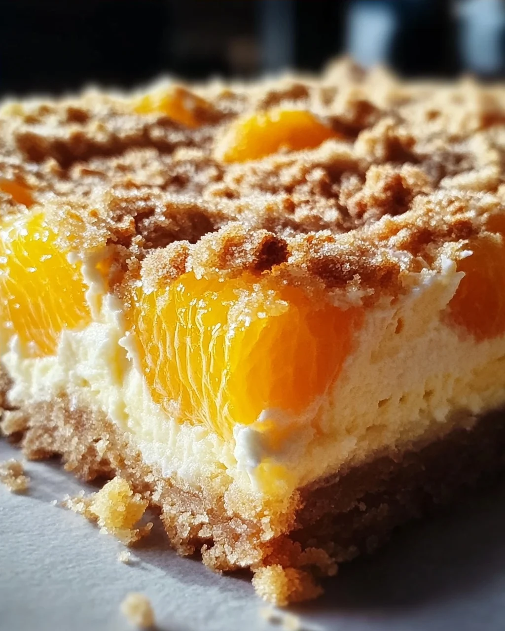 Streuselquarkkuchen mit Mandarinen