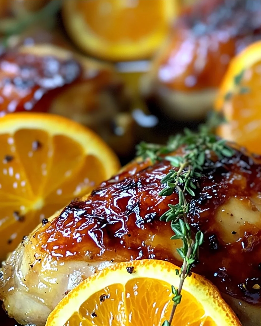Süß-Herzhaftes Geröstetes Orangen-Hähnchen