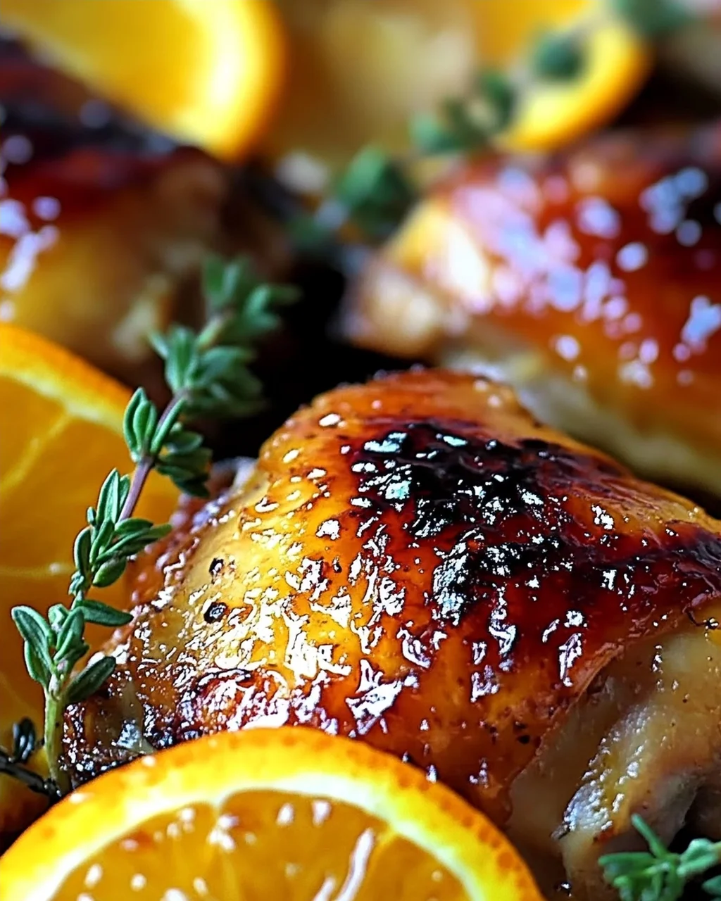 Süß-Herzhaftes Geröstetes Orangen-Hähnchen