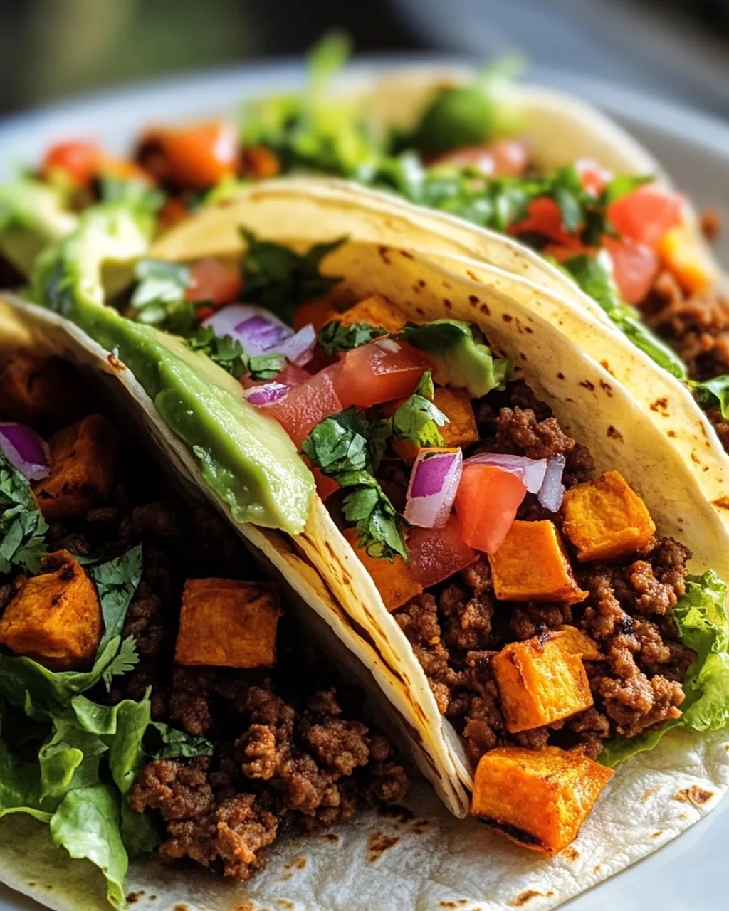 Süßkartoffel Hackfleisch Tacos: Frisch & Lecker mit Salat