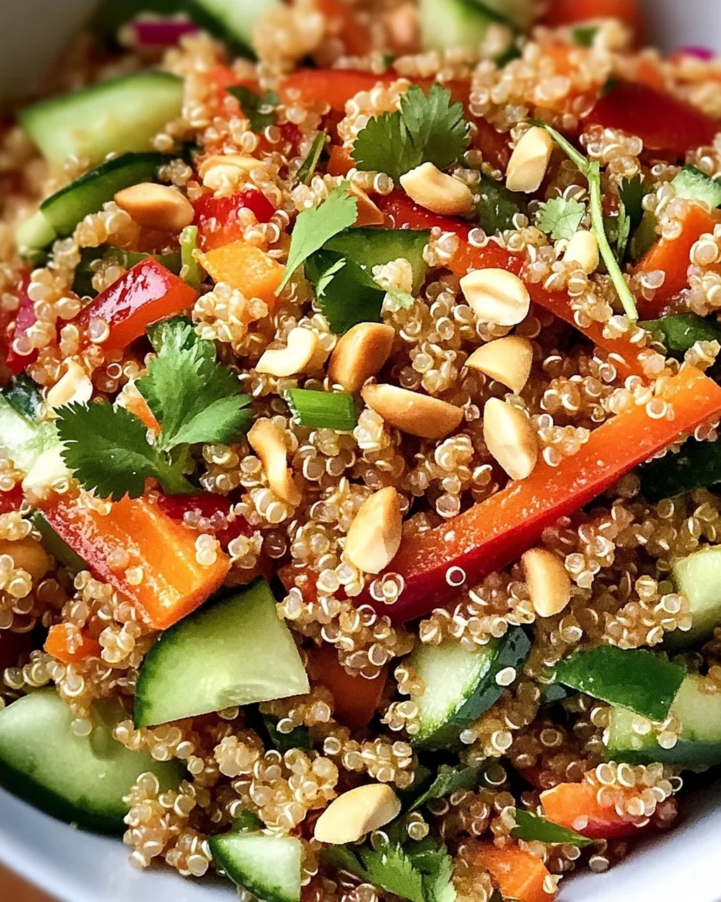 Thailändischer Quinoa Crunch Salat für jeden Tag
