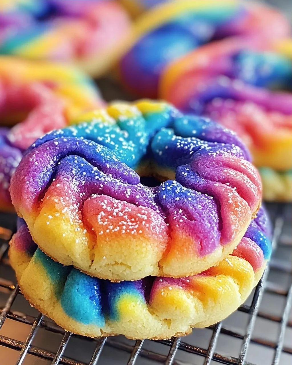 Tie Dye Kekse backen