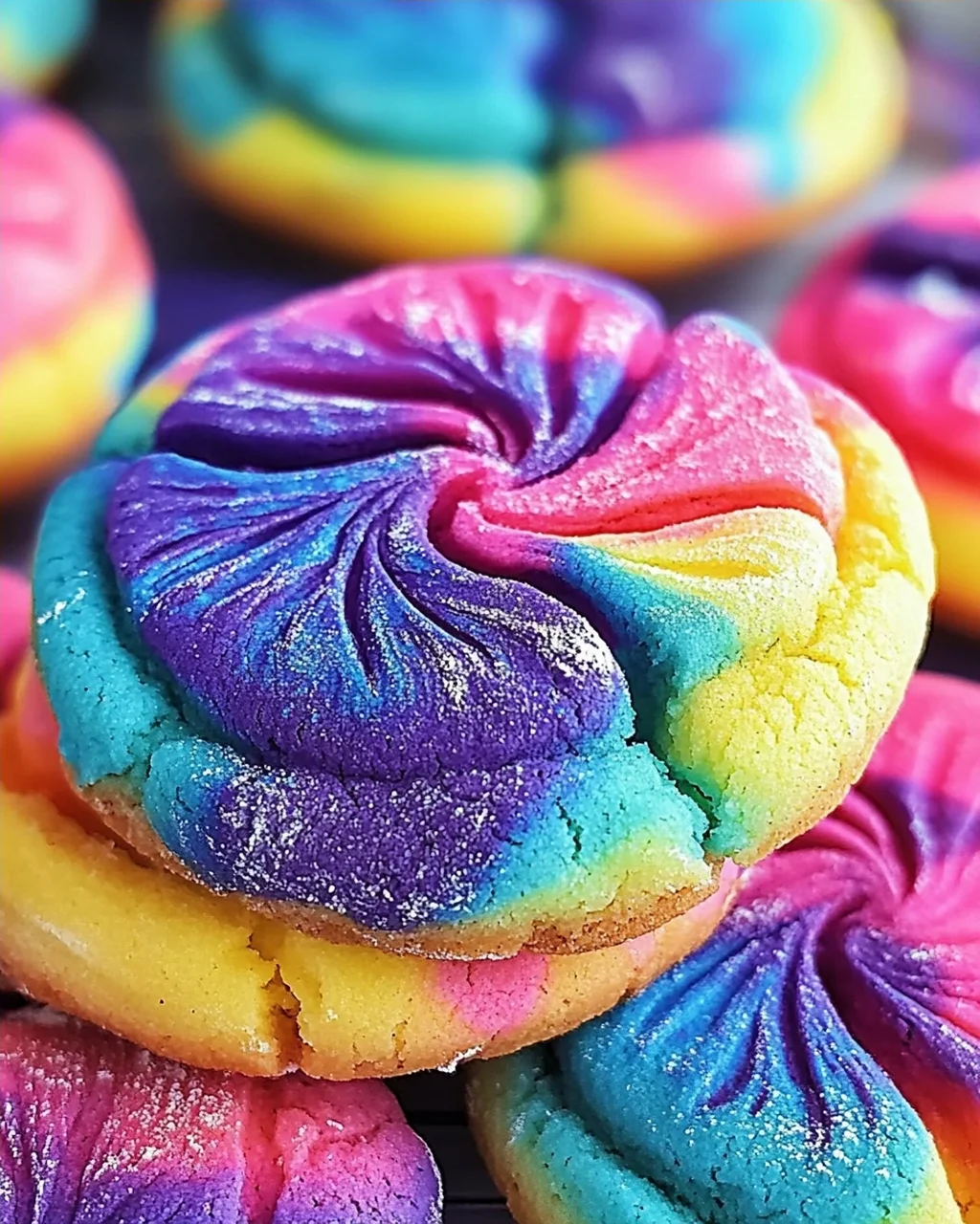 Tie Dye Kekse backen