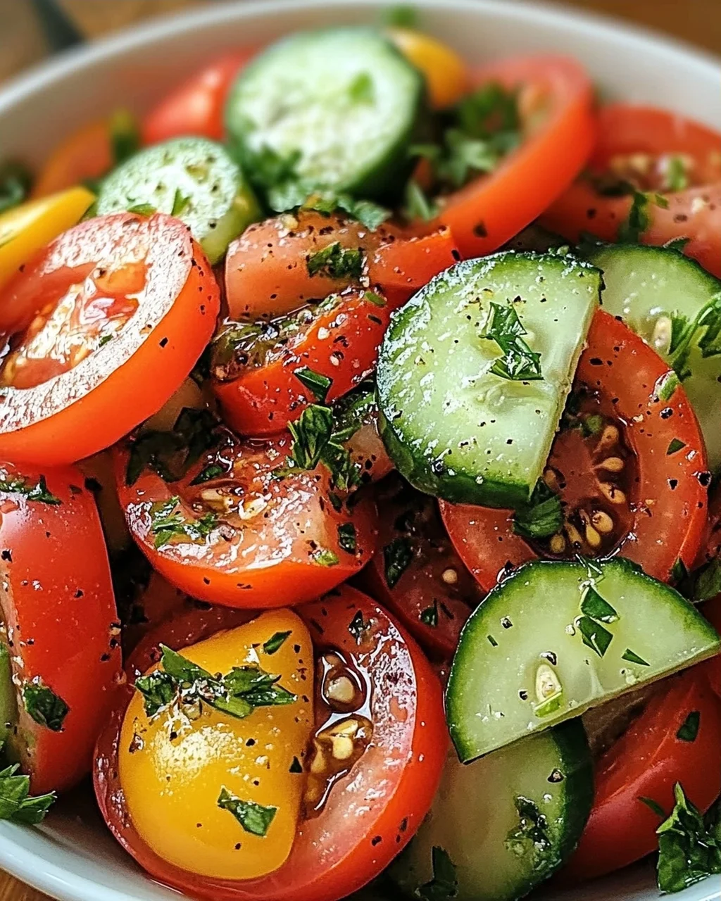 Tomaten-Gurken-Salat