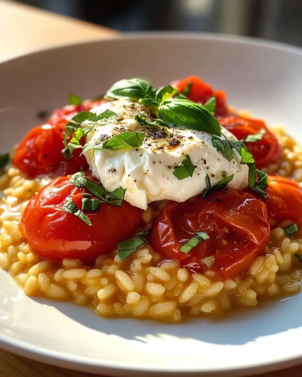 Tomatenrisotto mit Burrata – Cremig & Unwiderstehlich!